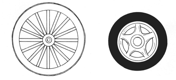 wheel drawing for kids